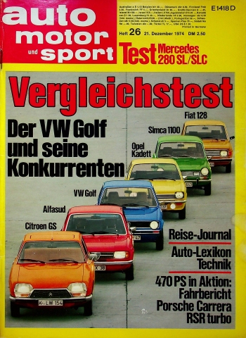 Auto Motor und Sport 26/1974 Auto Motor und Sport 26/1974